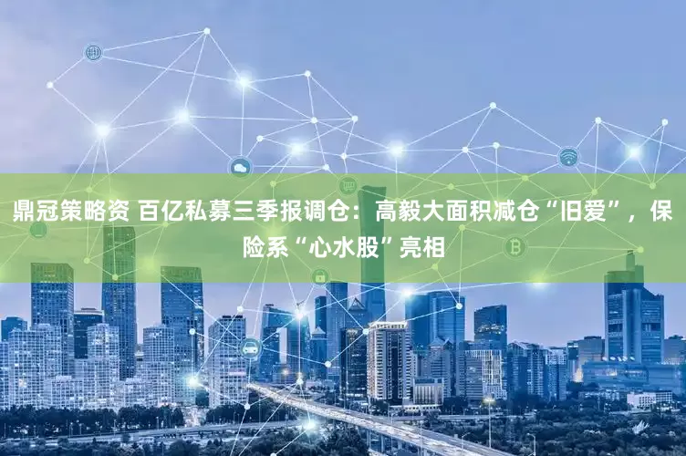 鼎冠策略资 百亿私募三季报调仓：高毅大面积减仓“旧爱”，保险系“心水股”亮相