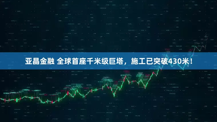亚晶金融 全球首座千米级巨塔，施工已突破430米！